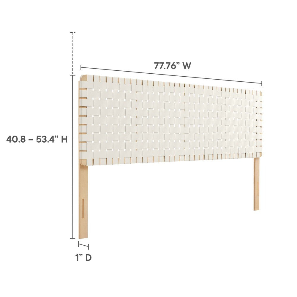 MOD-7127 Sparta Weave Vegan Leather King Headboard by Modway