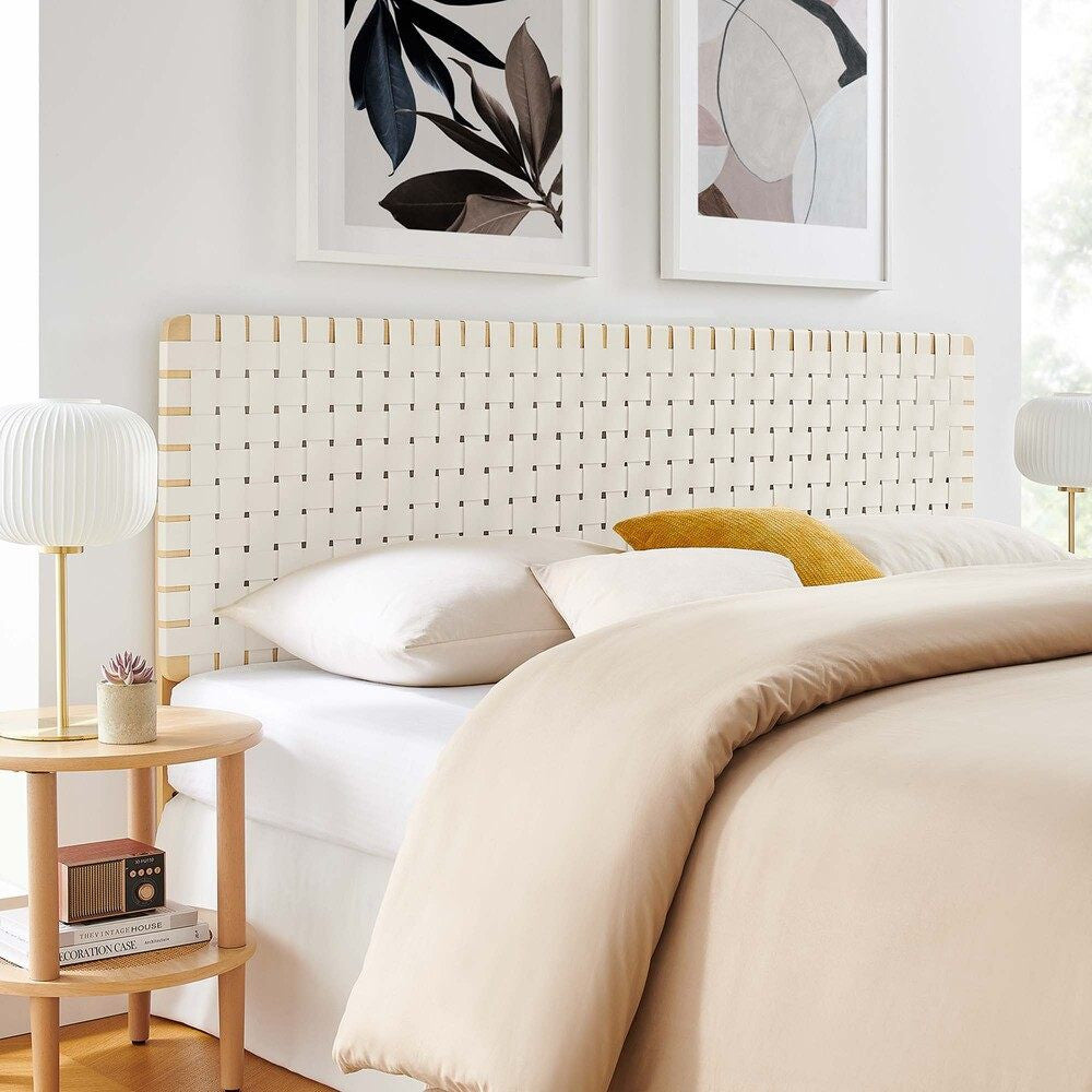 MOD-7127 Sparta Weave Vegan Leather King Headboard by Modway