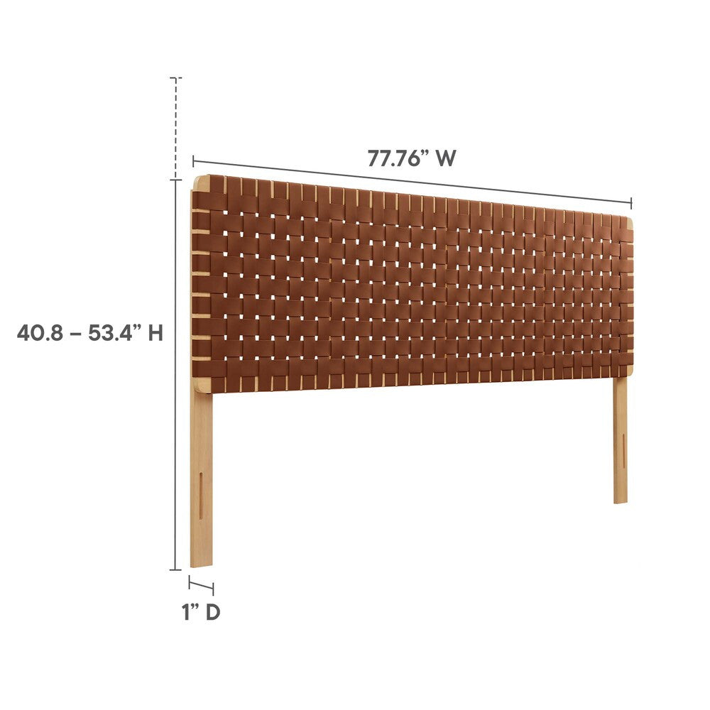 MOD-7127 Sparta Weave Vegan Leather King Headboard by Modway