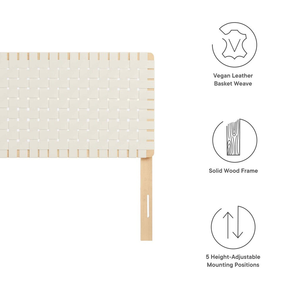 MOD-7125 Sparta Weave Vegan Leather Queen Headboard by Modway