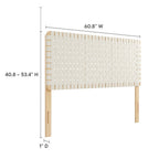 MOD-7125 Sparta Weave Vegan Leather Queen Headboard by Modway