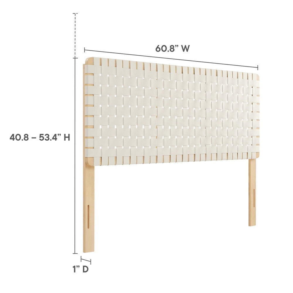 MOD-7125 Sparta Weave Vegan Leather Queen Headboard by Modway