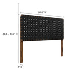 MOD-7125 Sparta Weave Vegan Leather Queen Headboard by Modway