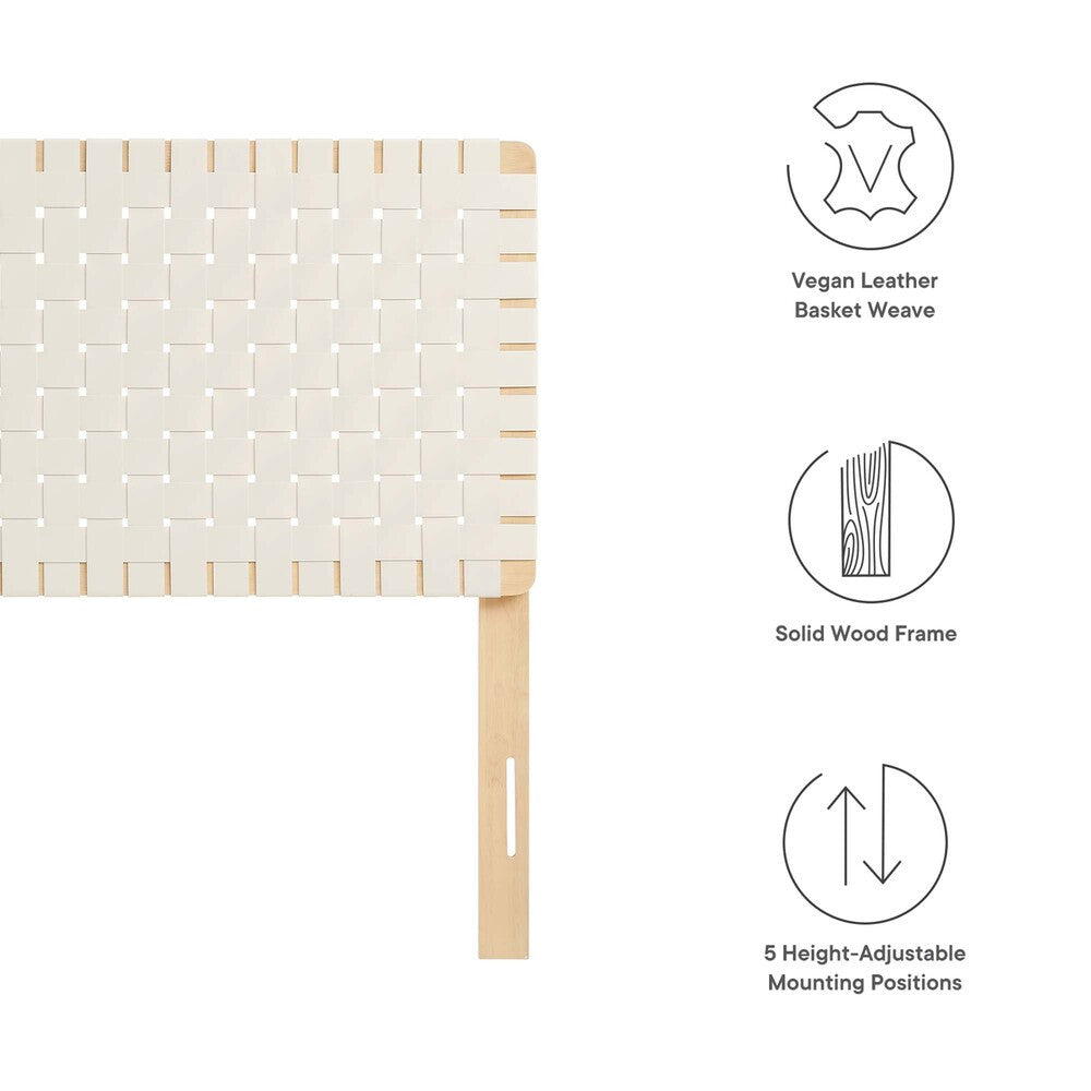 MOD-7121 Sparta Weave Vegan Leather Twin Headboard by Modway