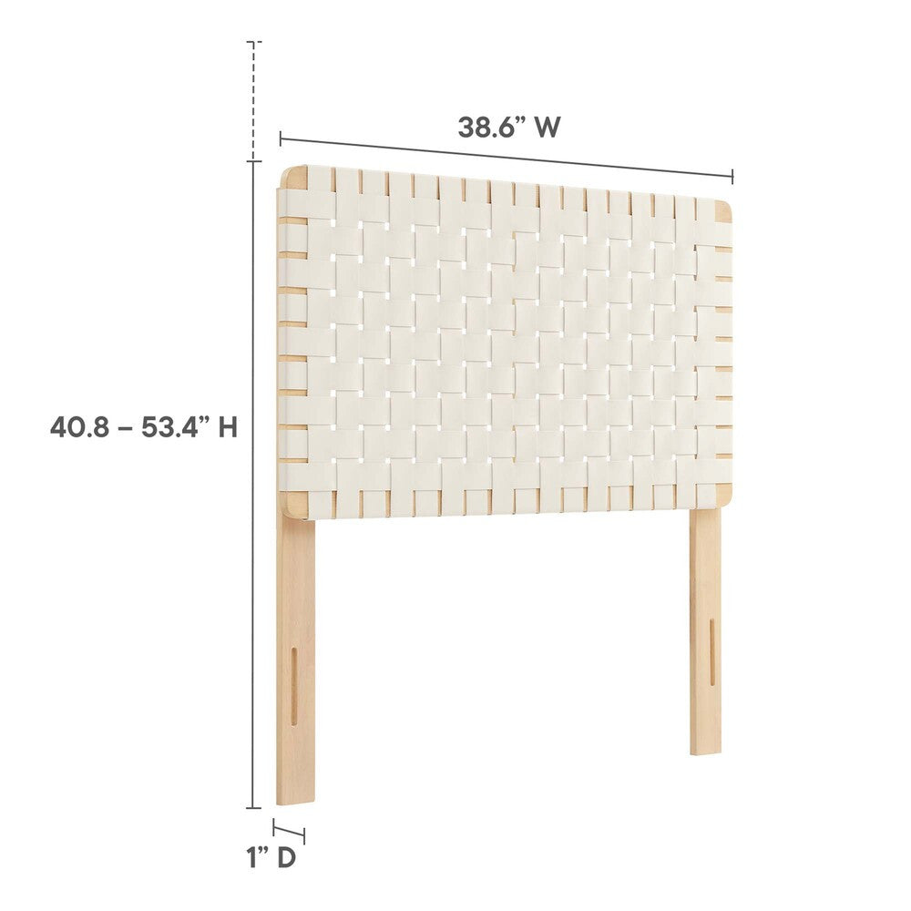 MOD-7121 Sparta Weave Vegan Leather Twin Headboard by Modway