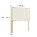 MOD-7121 Sparta Weave Vegan Leather Twin Headboard by Modway