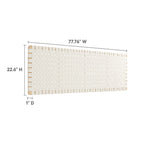 MOD-7126 Sparta Weave Wall-Mount Vegan Leather King Headboard by Modway