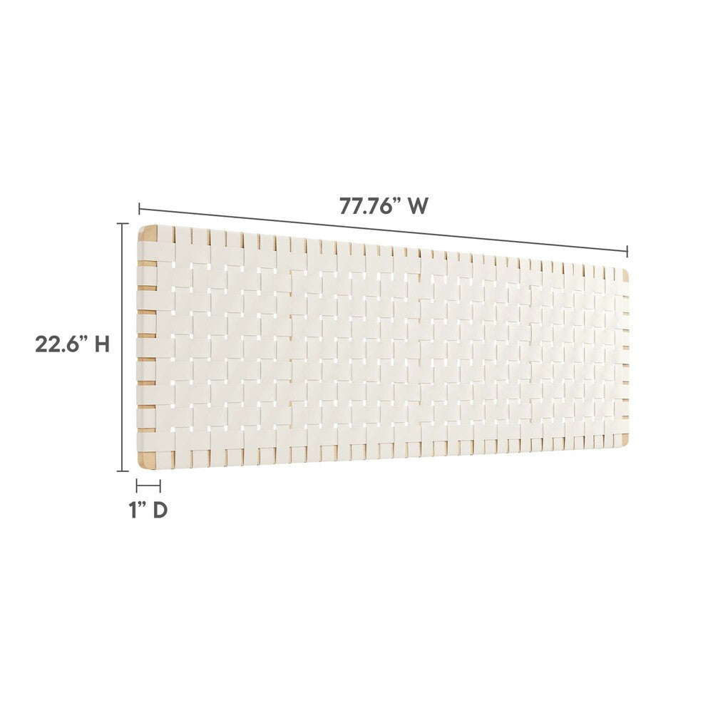 MOD-7126 Sparta Weave Wall-Mount Vegan Leather King Headboard by Modway