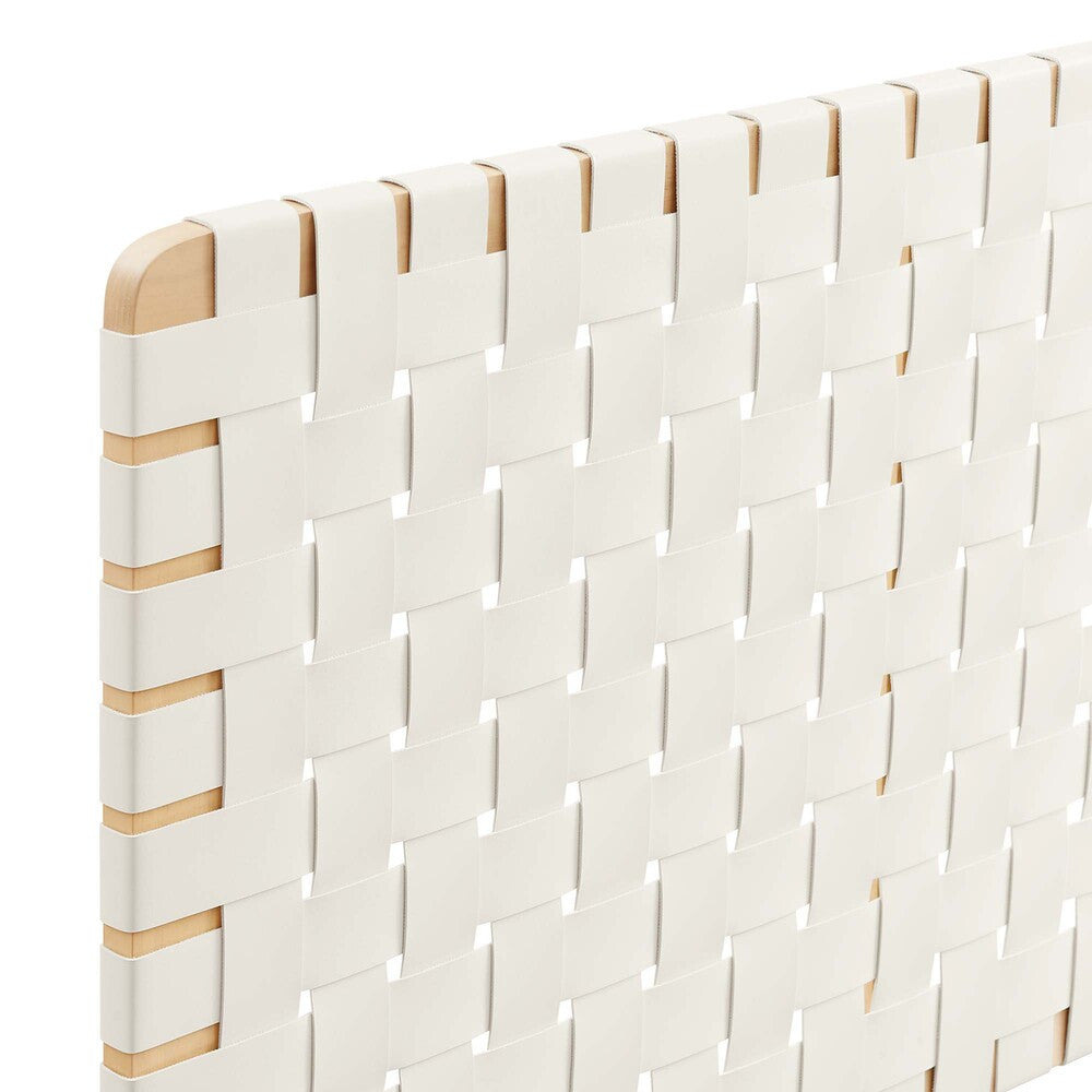 MOD-7126 Sparta Weave Wall-Mount Vegan Leather King Headboard by Modway