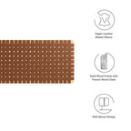 MOD-7126 Sparta Weave Wall-Mount Vegan Leather King Headboard by Modway
