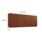 MOD-7126 Sparta Weave Wall-Mount Vegan Leather King Headboard by Modway