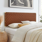 MOD-7126 Sparta Weave Wall-Mount Vegan Leather King Headboard by Modway