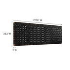 MOD-7126 Sparta Weave Wall-Mount Vegan Leather King Headboard by Modway