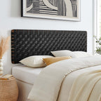 MOD-7126 Sparta Weave Wall-Mount Vegan Leather King Headboard by Modway
