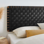 MOD-7126 Sparta Weave Wall-Mount Vegan Leather King Headboard by Modway