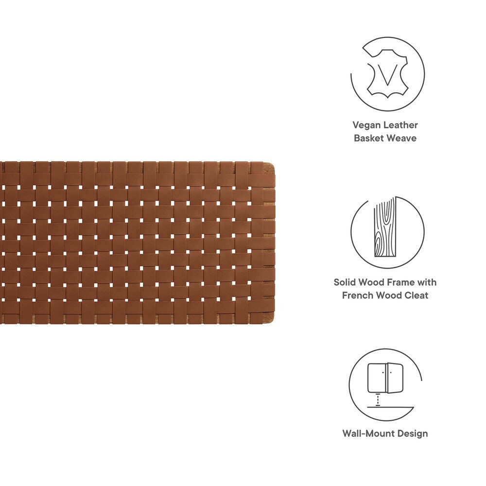MOD-7126 Sparta Weave Wall-Mount Vegan Leather King Headboard by Modway