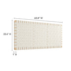 MOD-7124 Sparta Weave Wall-Mount Vegan Leather Queen Headboard by Modway
