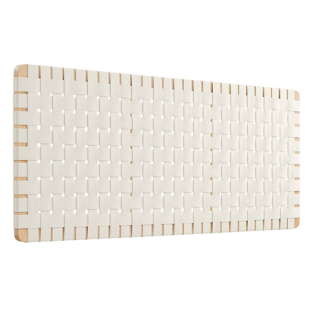 MOD-7124 Sparta Weave Wall-Mount Vegan Leather Queen Headboard by Modway