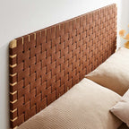 MOD-7124 Sparta Weave Wall-Mount Vegan Leather Queen Headboard by Modway
