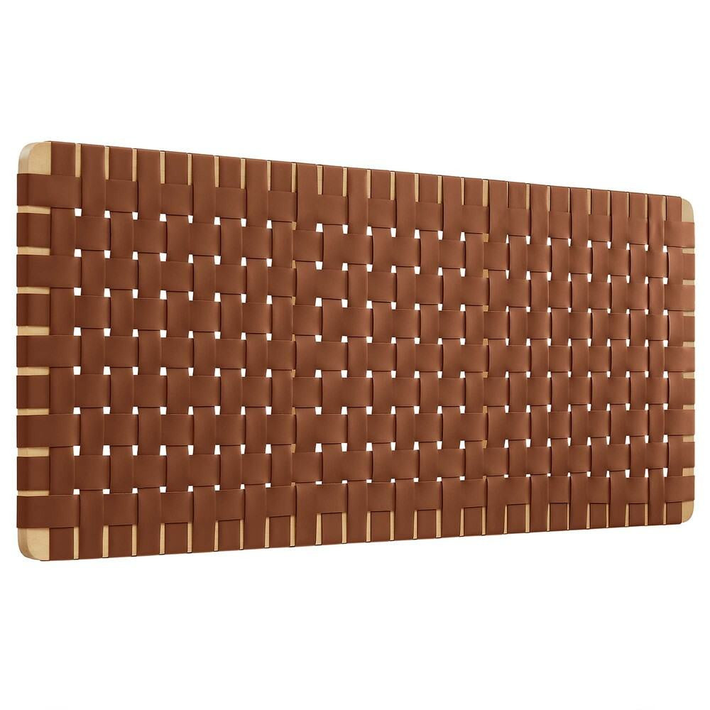 MOD-7124 Sparta Weave Wall-Mount Vegan Leather Queen Headboard by Modway