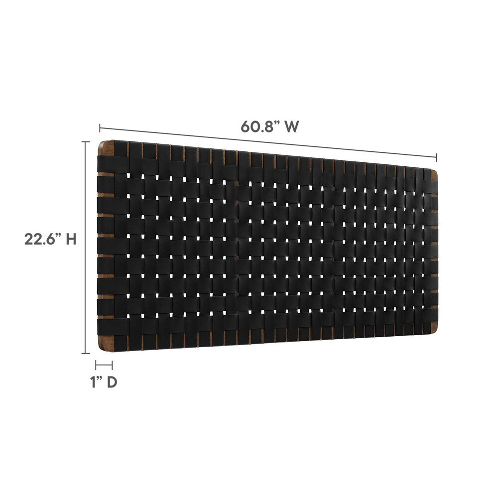 MOD-7124 Sparta Weave Wall-Mount Vegan Leather Queen Headboard by Modway
