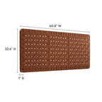 MOD-7124 Sparta Weave Wall-Mount Vegan Leather Queen Headboard by Modway