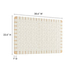 MOD-7120 Sparta Weave Wall-Mount Vegan Leather Twin Headboard by Modway