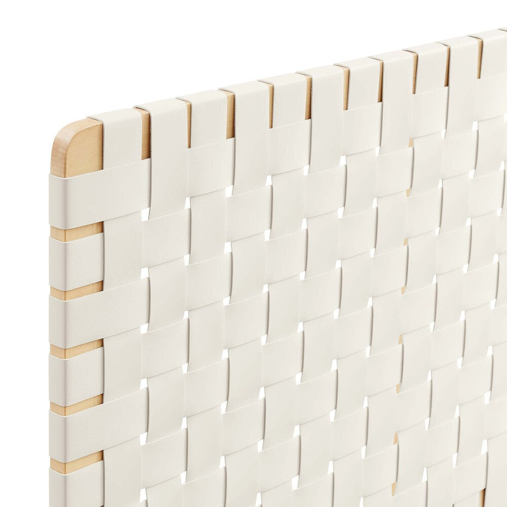 MOD-7120 Sparta Weave Wall-Mount Vegan Leather Twin Headboard by Modway
