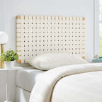 MOD-7120 Sparta Weave Wall-Mount Vegan Leather Twin Headboard by Modway