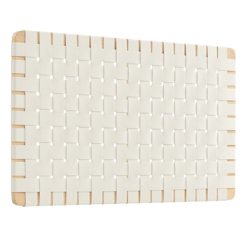 MOD-7120 Sparta Weave Wall-Mount Vegan Leather Twin Headboard by Modway