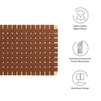 MOD-7120 Sparta Weave Wall-Mount Vegan Leather Twin Headboard by Modway