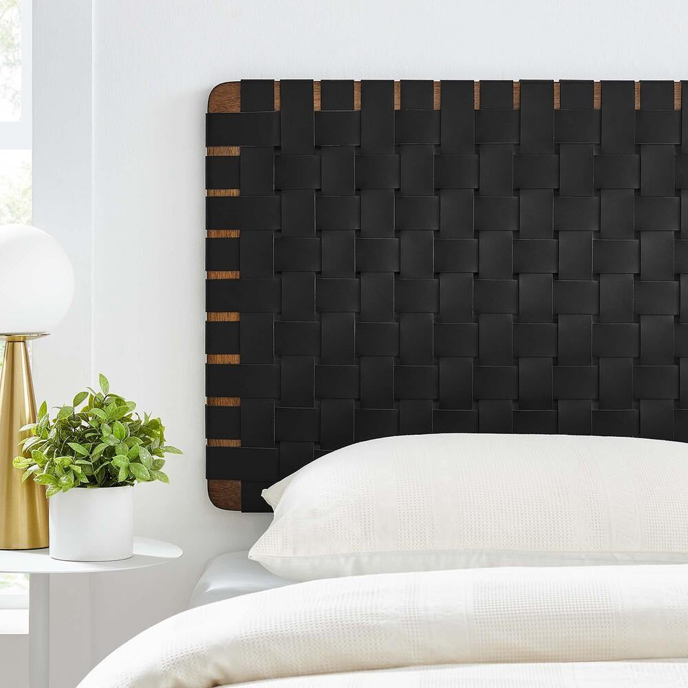MOD-7120 Sparta Weave Wall-Mount Vegan Leather Twin Headboard by Modway