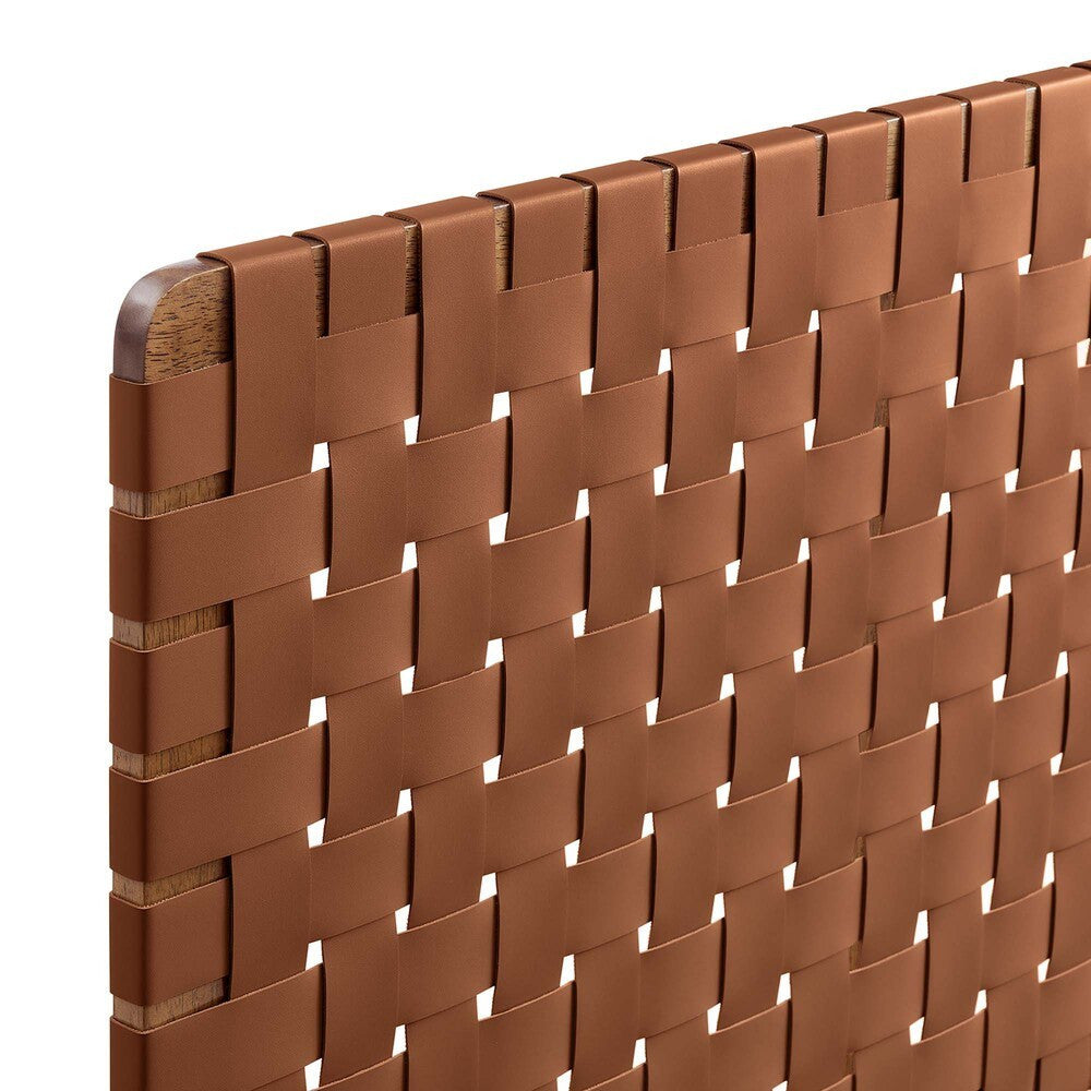 MOD-7120 Sparta Weave Wall-Mount Vegan Leather Twin Headboard by Modway