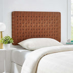MOD-7120 Sparta Weave Wall-Mount Vegan Leather Twin Headboard by Modway