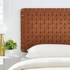 MOD-7120 Sparta Weave Wall-Mount Vegan Leather Twin Headboard by Modway