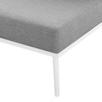 EEI-5754-WHI-GRY Stance 3 Piece Outdoor Patio Aluminum Set by Modway