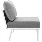 EEI-5754-WHI-GRY Stance 3 Piece Outdoor Patio Aluminum Set by Modway