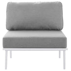 EEI-5754-WHI-GRY Stance 3 Piece Outdoor Patio Aluminum Set by Modway