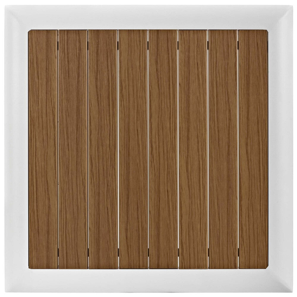 EEI-5758-WHI-GRY Stance 9 Piece Aluminum Outdoor Patio Aluminum Sectional Sofa Set by Modway