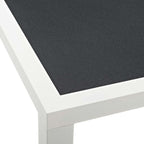 EEI-3052-WHI-GRY Stance 90.5" Outdoor Patio Aluminum Dining Table by Modway