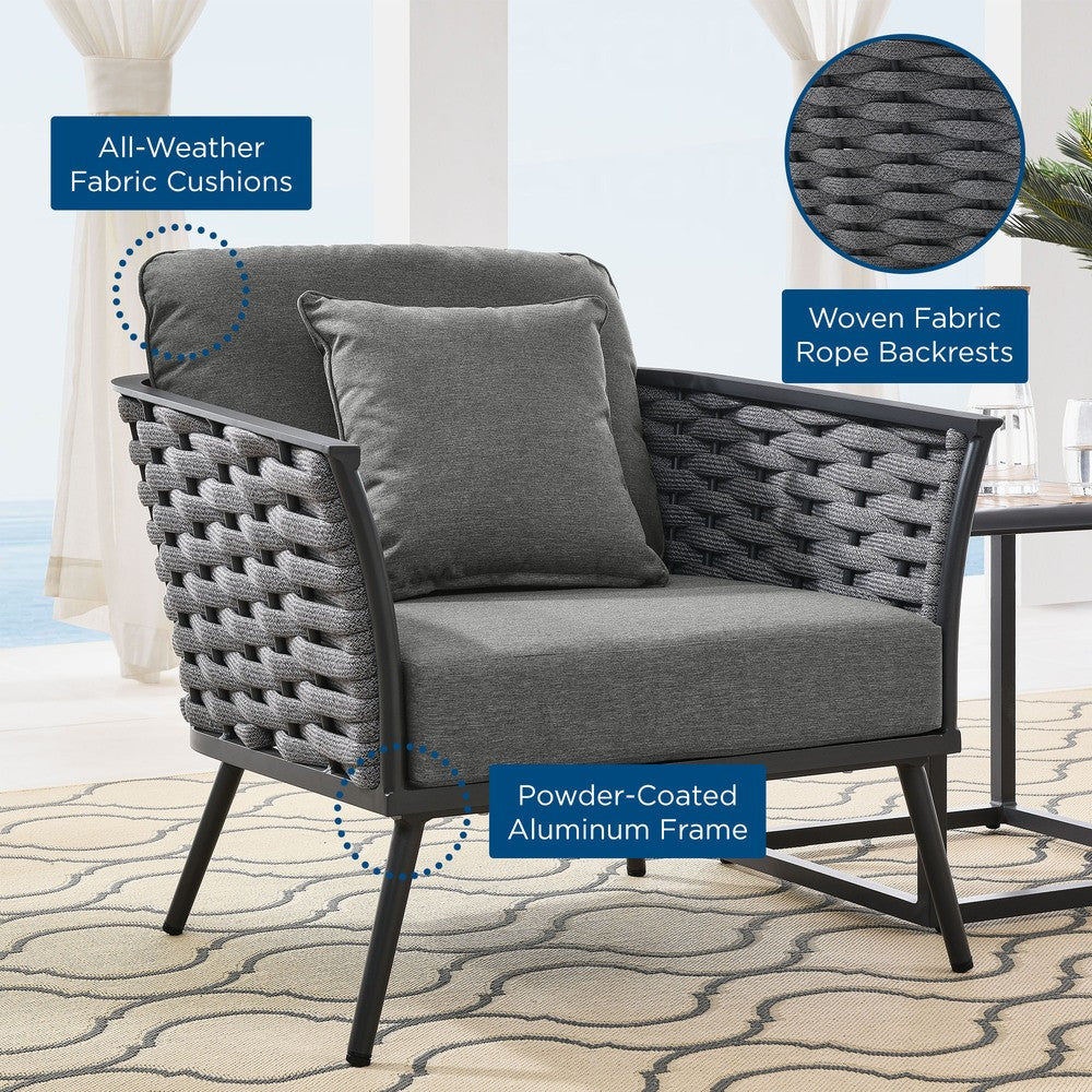 EEI-3054 Stance Outdoor Patio Aluminum Armchair by Modway