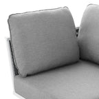 EEI-5567-WHI-GRY Stance Outdoor Patio Aluminum Corner Chair by Modway