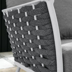EEI-5565-WHI-GRY Stance Outdoor Patio Aluminum Left-Facing Armchair by Modway
