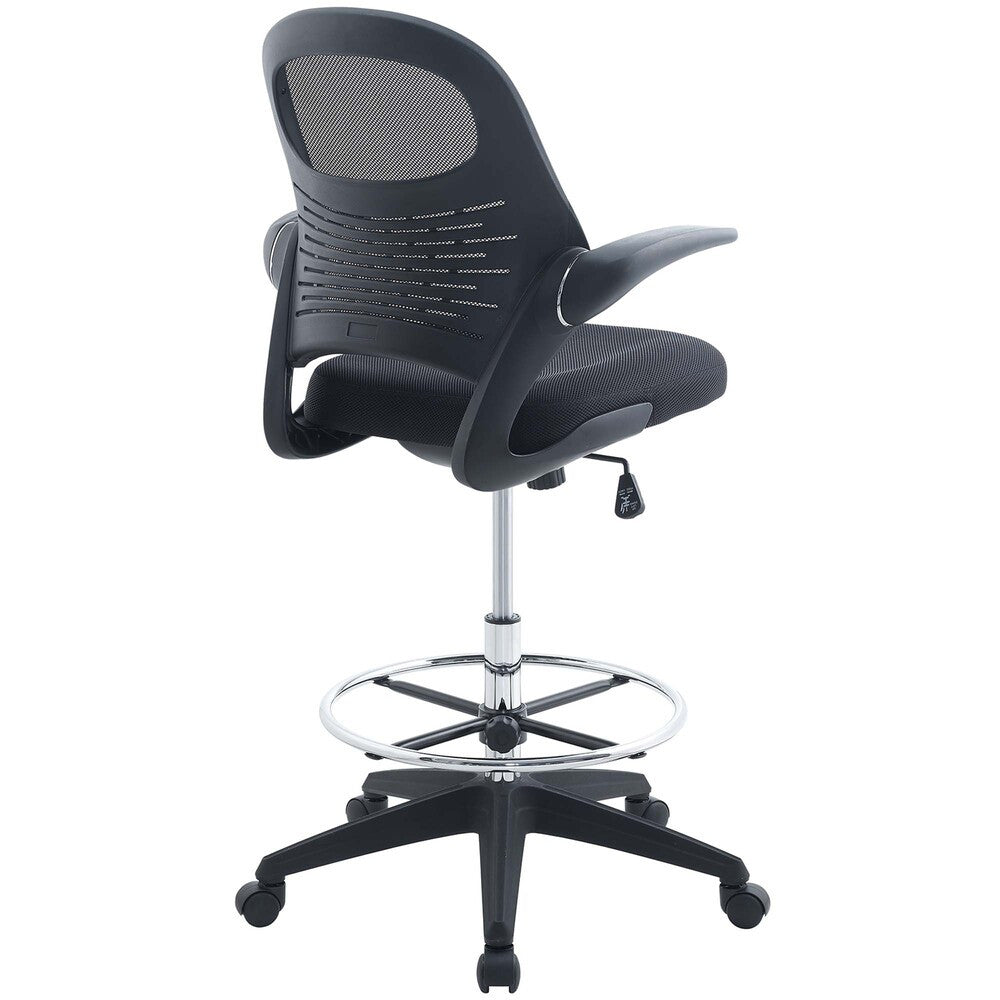 EEI-2290-BLK Stealth Drafting Chair by Modway