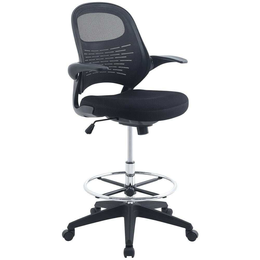 EEI-2290-BLK Stealth Drafting Chair by Modway