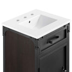 EEI-6411-WHI-BLK Steamforge 18" Bathroom Vanity by Modway