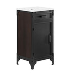 EEI-6411-WHI-BLK Steamforge 18" Bathroom Vanity by Modway