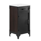 Modway EEI-6411-WHI-BLK Steamforge 18" Bathroom Vanity White black