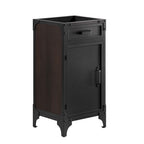 EEI-6412-BLK-BLK Steamforge 18" Bathroom Vanity by Modway