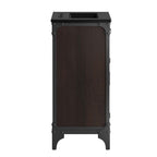 EEI-6412-BLK-BLK Steamforge 18" Bathroom Vanity by Modway